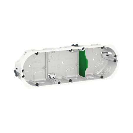 Multifix boîte d'encastrement diam.67mm prof.40mm 3 postes entraxe 71 mm SCHNEIDER IMT35934