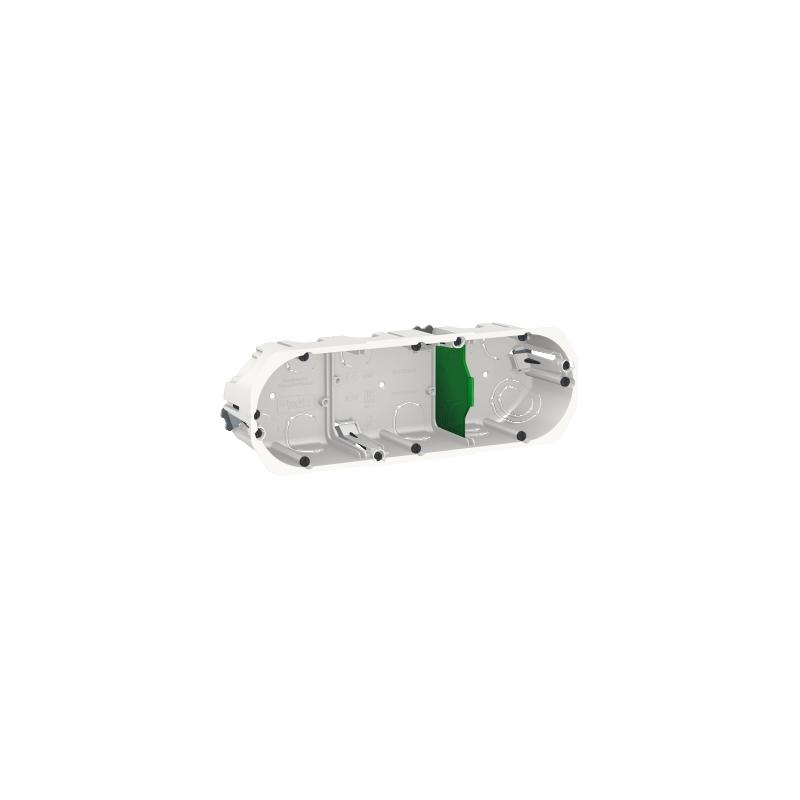 Multifix boîte d'encastrement diam.67mm prof.50mm 3 postes entraxe 71 mm SCHNEIDER IMT35935