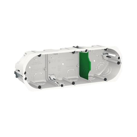 Multifix boîte d'encastrement diam.67mm prof.50mm 3 postes entraxe 71 mm SCHNEIDER IMT35935