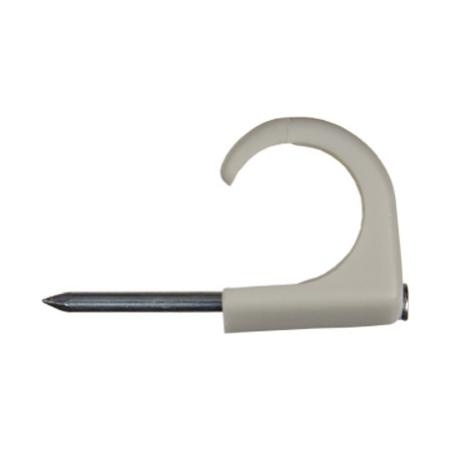 Mureva Fix Clip à clou conduit Ø14-20mm clou Ø2,5-L35mm gris SCHNEIDER IMT49002