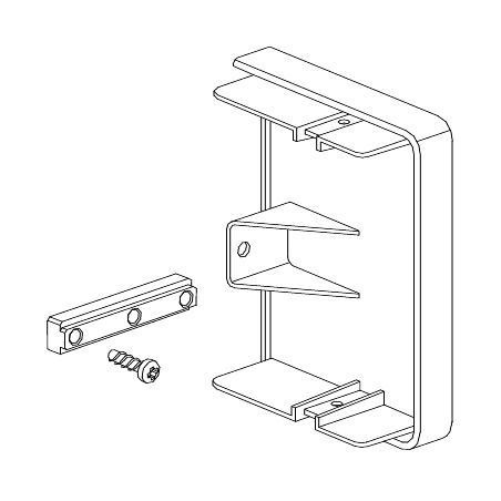 OptiLine 45 goulotte aluminium 165 x 55 mm embouts SCHNEIDER ISM10454