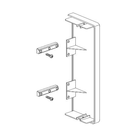 OptiLine 45 goulotte aluminium 165 x 55 mm embouts SCHNEIDER ISM10454