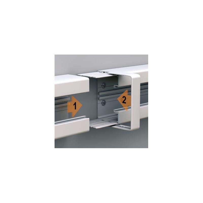 OptiLine 45 eclisse de jonction pour goulotte pvc blanc SCHNEIDER ISM10904