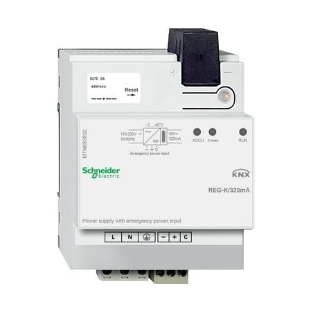 KNX alimentation 320mA avec entrée d'limentation auxiliaire SCHNEIDER MTN683832