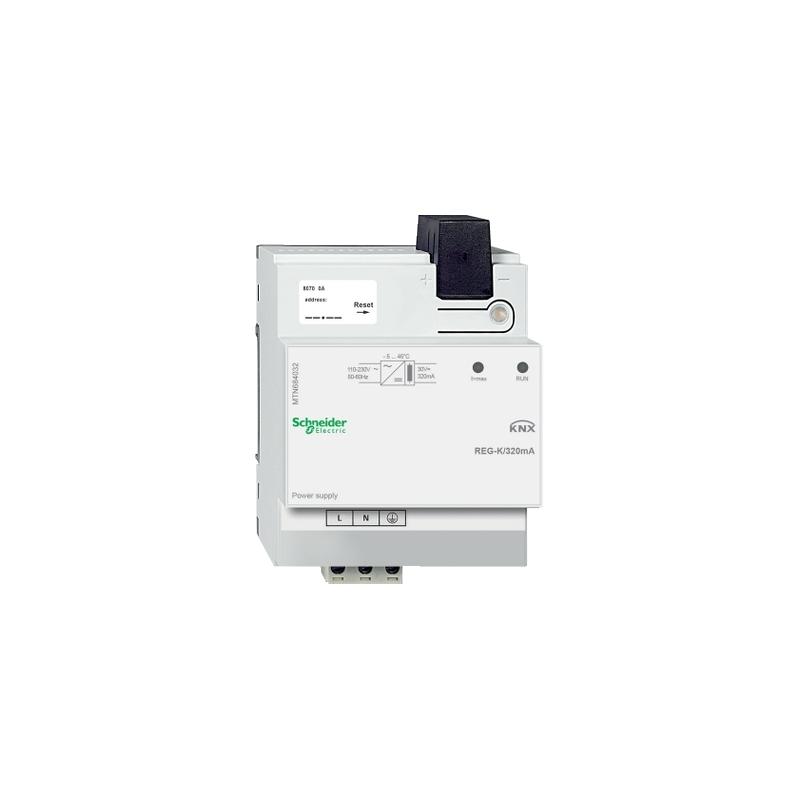 KNX alimentation de bus 320mA max 64 participants 8 pas de 9mm SCHNEIDER MTN684032
