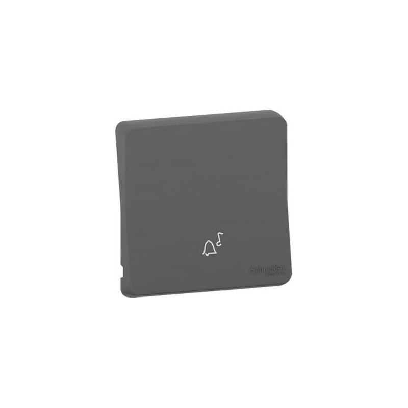 Mureva Styl Enjoliveur avec symbôle sonnette IP55 IK08 gris SCHNEIDER MUR34201