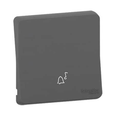 Mureva Styl Enjoliveur avec symbôle sonnette IP55 IK08 gris SCHNEIDER MUR34201