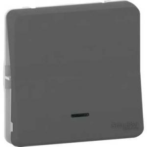 Mureva Styl Bouton poussoir lumineux LED composable IP55 IK08 gris SCHNEIDER MUR35127 2