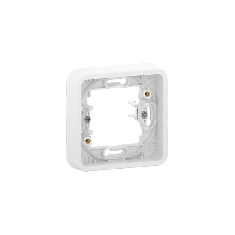 Mureva Styl Cadre 1 poste à griffes encastré IP55 IK08 blanc SCHNEIDER MUR39108