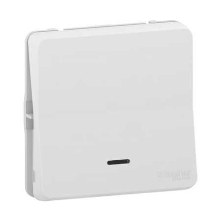 Mureva Styl Bouton poussoir lumineux LED composable IP55 IK08 blanc SCHNEIDER MUR39127