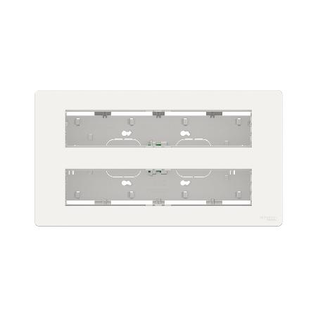 Unica boîte de concentration saillie complète 2 rang de 10 mod Blanc anti SCHNEIDER NU121020