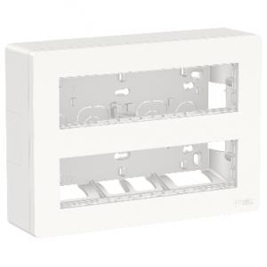 Unica boîte de concentration saillie complète 2 rang de 8 mod Blanc antim SCHNEIDER NU121820 2