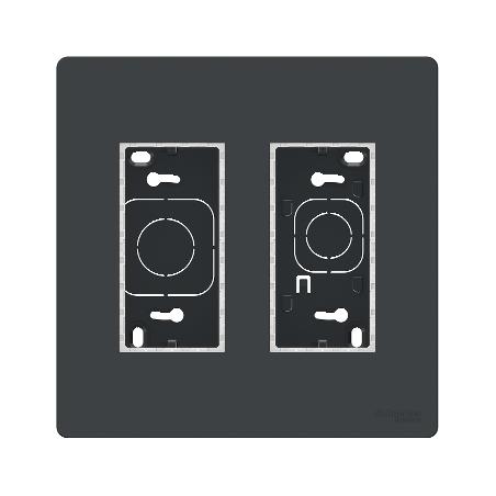 Unica boîte de concentration saillie complète 2 col de 4 mod Anthracite SCHNEIDER NU122454