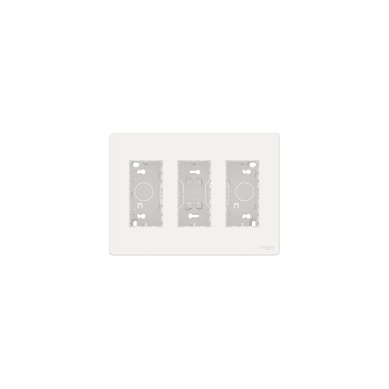 Unica boîte de concentration saillie complète 3 col de 4 mod Blanc SCHNEIDER NU123418