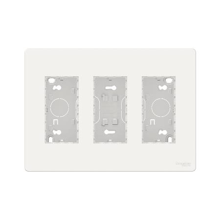 Unica boîte de concentration saillie complète 3 col de 4 mod Blanc SCHNEIDER NU123418