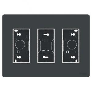 Unica boîte de concentration saillie complète 3 col de 4 mod Anthracite SCHNEIDER NU123454 2