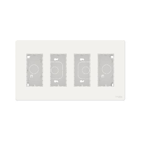 Unica boîte de concentration saillie complète 4 col de 4 mod Blanc SCHNEIDER NU124418