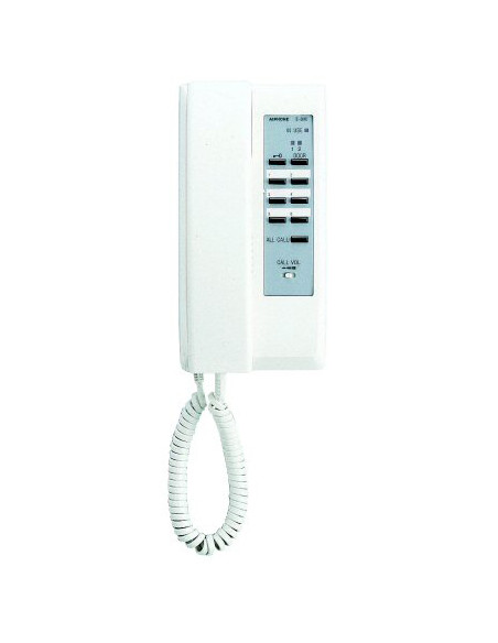 Combiné chef pouvant recevoir 2 platines de rue et 5 combinés secondaires IE8MD AIPHONE 100293