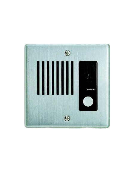 Poste secondaire étanche encastrable inoxydable avec 1 bouton d'appel LEDA AIPHONE 110021