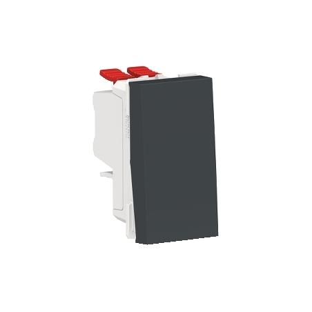Unica permutateur 10A 250Vca 1 module Anthracite mécanisme seul SCHNEIDER NU310554