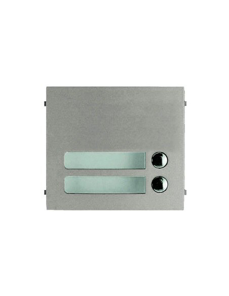 Façade zamak 2 boutons d'appel pour gtsw GF2P AIPHONE 120007