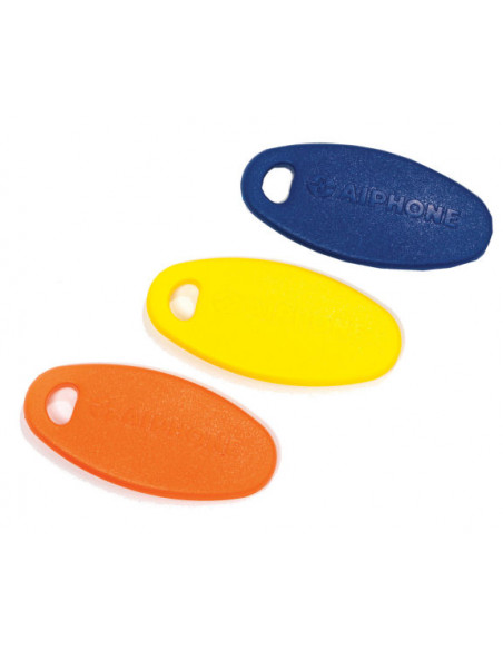 Pack de 3 badges résidents couleur (bleu,jaune,orange) pour ugvba ugvbt KEY3 AIPHONE 120123