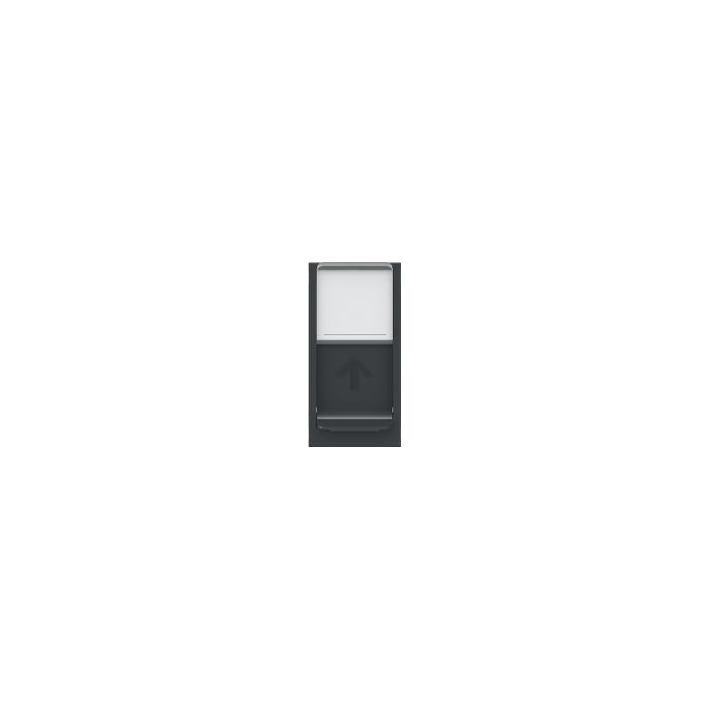 Unica prise RJ45 simple cat 6 FTP 1 mod Anthracite méca seul SCHNEIDER NU344754