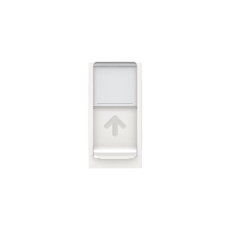 Unica prise RJ45 simple cat 6A FTP 1 mod Blanc méca seul SCHNEIDER NU344818