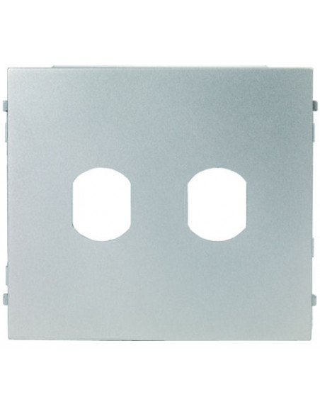 Façade préperçée en zamak 2 trous pour gt GFBP4 AIPHONE 120350