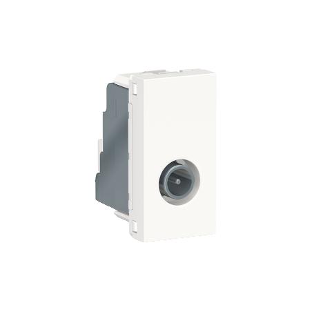 Unica prise télévision TV mâle individuel 1 mod Blanc anti méca seul SCHNEIDER NU346120