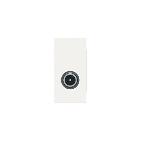 Unica prise télévision TV mâle individuel 1 mod Blanc anti méca seul SCHNEIDER NU346120