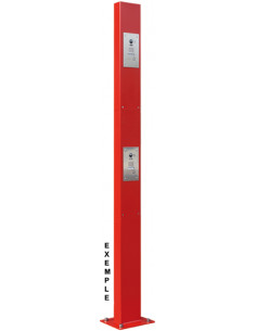 Borne pl/vl acier 4mm haut....