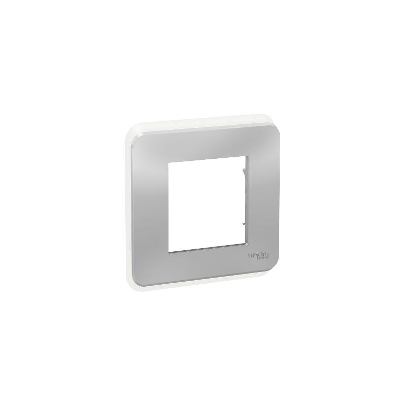 Unica Pro plaque de finition Alu 1 poste SCHNEIDER NU400230