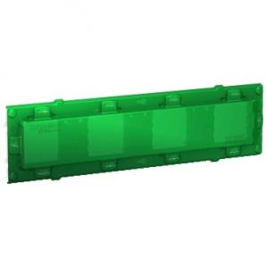 Unica support de fixation 10 mod / 4 postes + protection de chantier zamac SCHNEIDER NU7008C 2