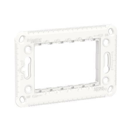 Unica support de fixation 3 mod plastique SCHNEIDER NU7103P
