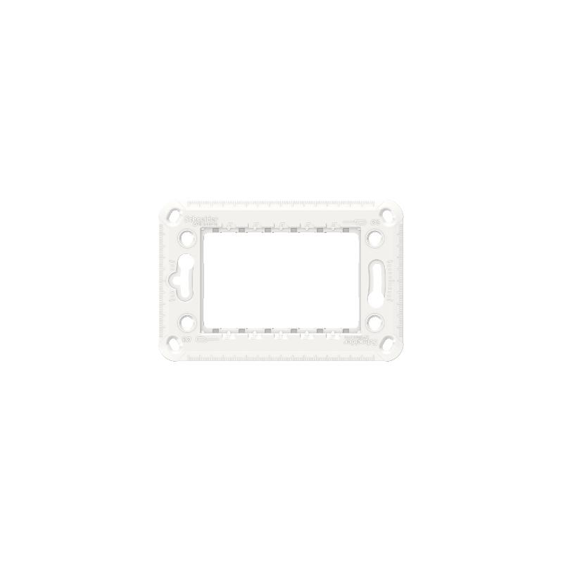 Unica support de fixation 3 mod plastique SCHNEIDER NU7103P