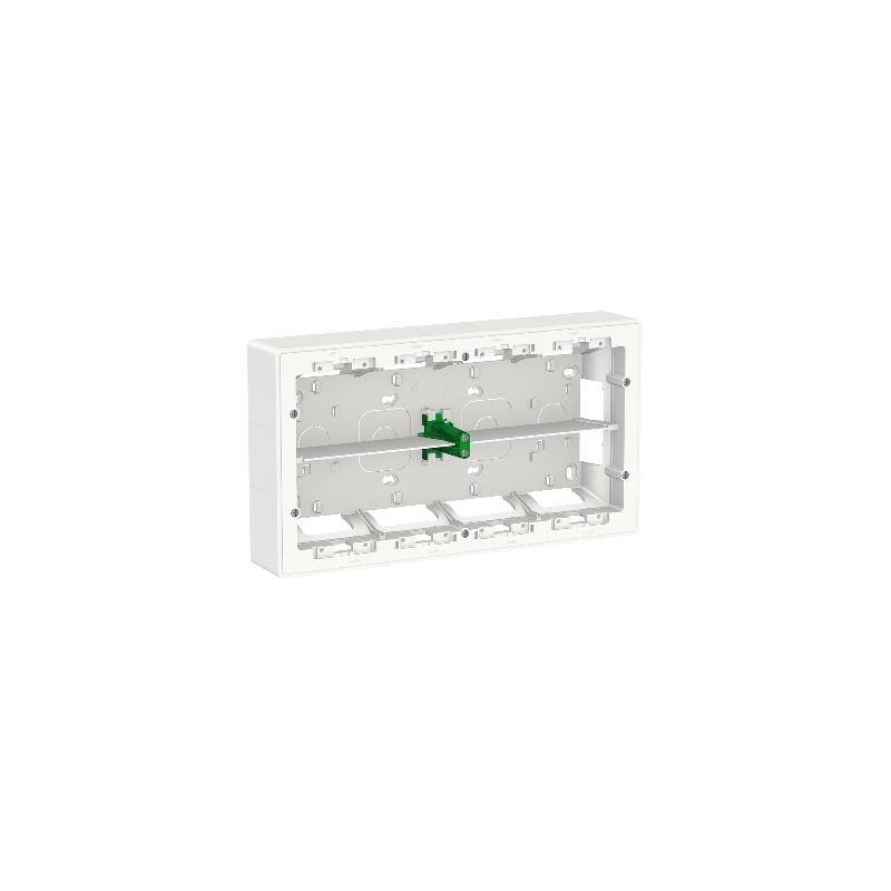 Unica boîte de concentration saillie 2 rang de 10 mod Blanc anti à compl SCHNEIDER NU821020