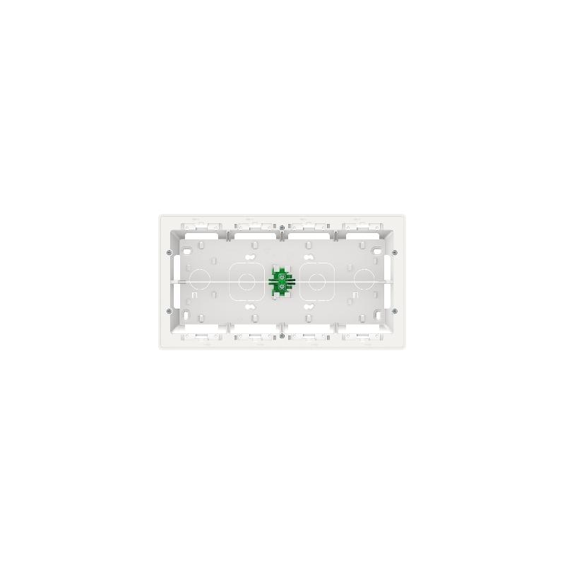 Unica boîte de concentration saillie 2 rang de 10 mod Blanc anti à compl SCHNEIDER NU821020