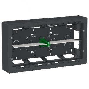 Unica boîte de concentration saillie 2 rang de 10 mod Anthracite à compl SCHNEIDER NU821054 2