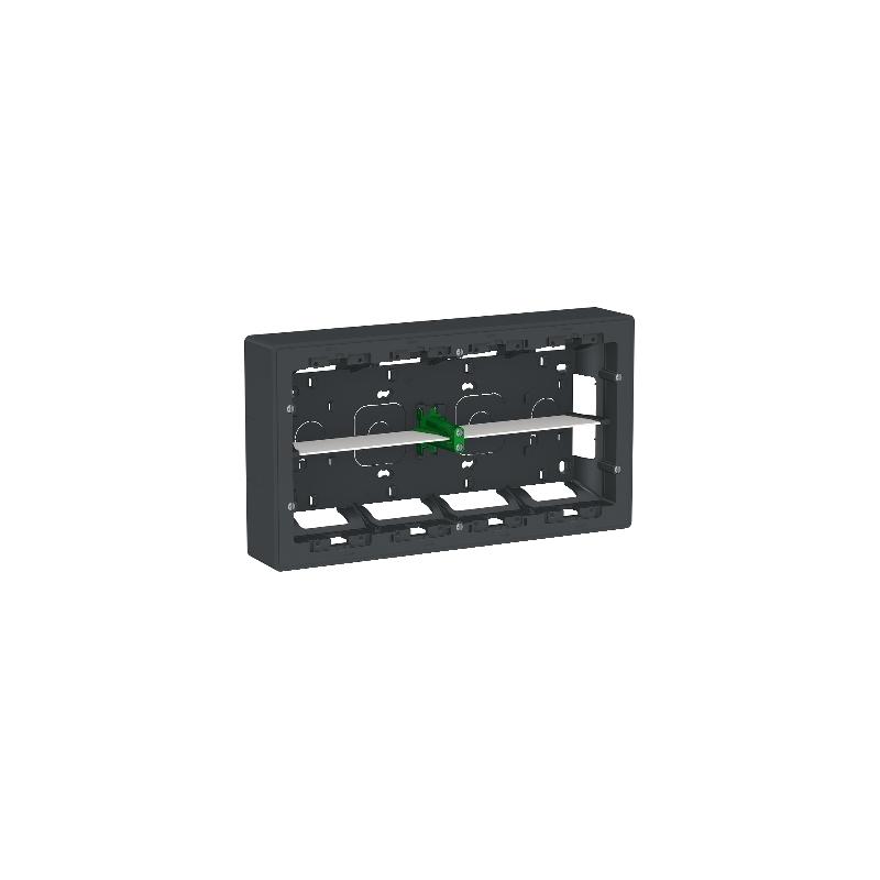 Unica boîte de concentration saillie 2 rang de 10 mod Anthracite à compl SCHNEIDER NU821054
