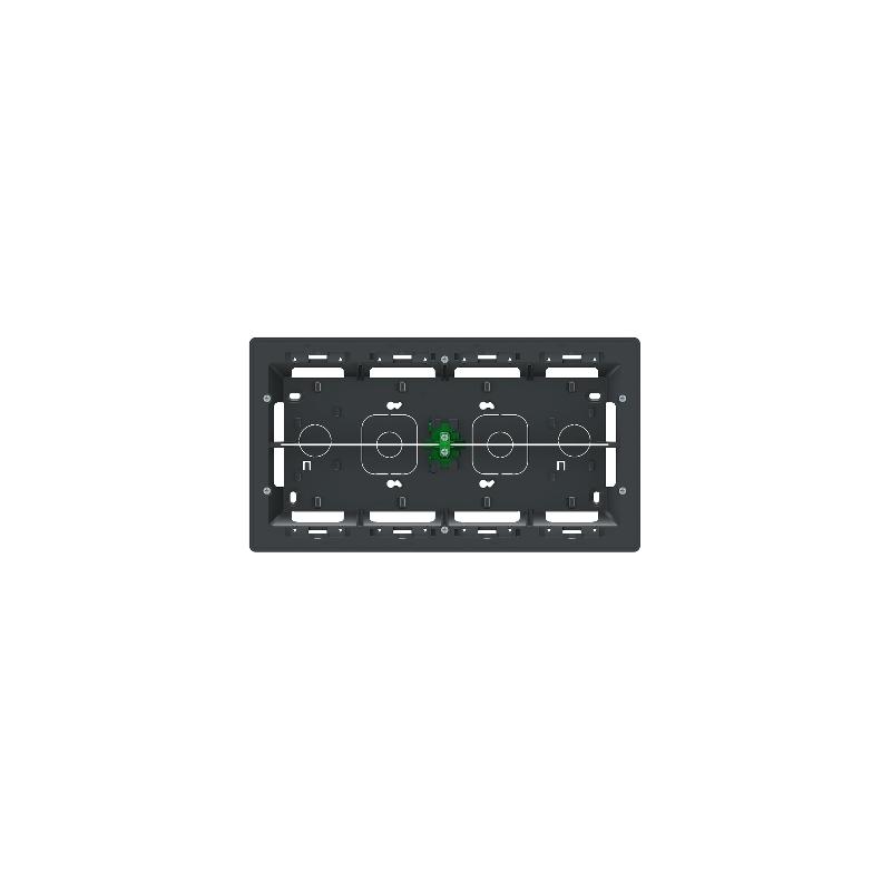 Unica boîte de concentration saillie 2 rang de 10 mod Anthracite à compl SCHNEIDER NU821054