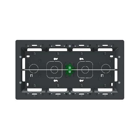 Unica boîte de concentration saillie 2 rang de 10 mod Anthracite à compl SCHNEIDER NU821054