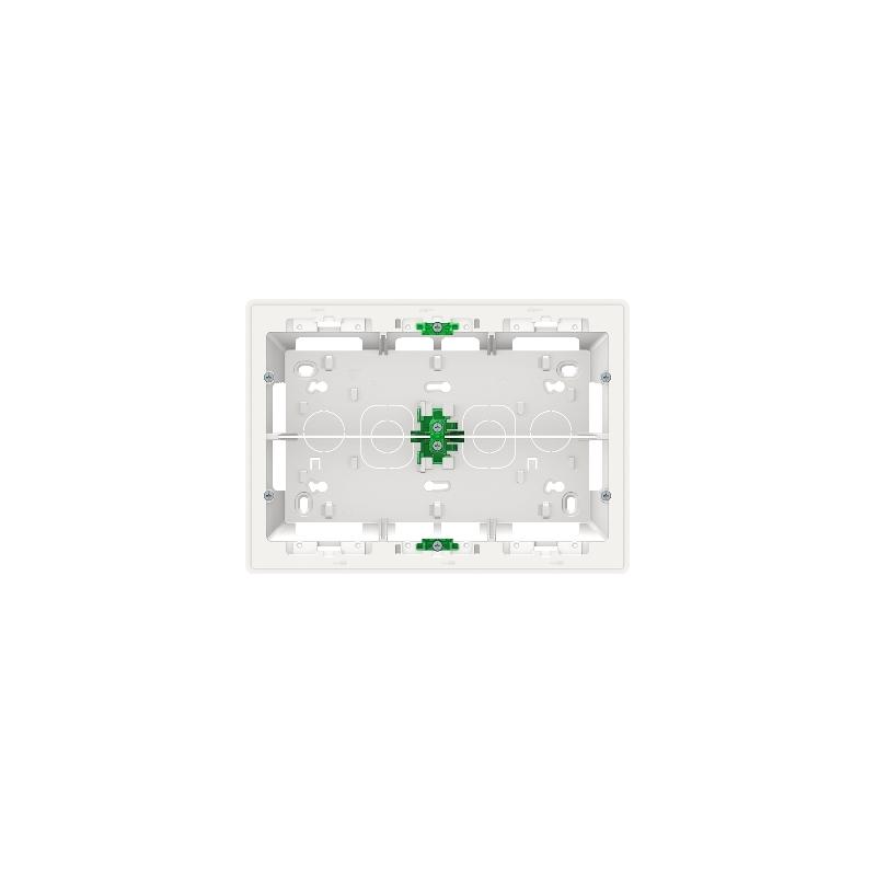 Unica boîte de concentration saillie 2 rang de 8 mod Blanc anti à compl SCHNEIDER NU821820