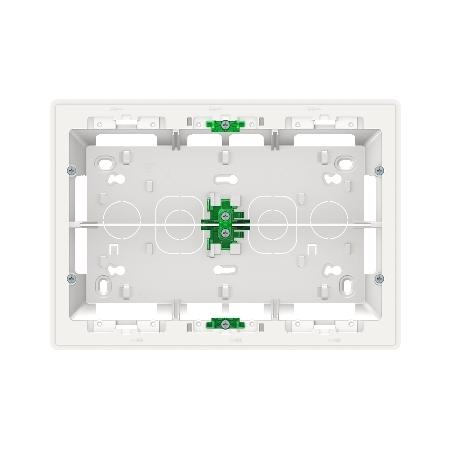 Unica boîte de concentration saillie 2 rang de 8 mod Blanc anti à compl SCHNEIDER NU821820