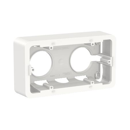 Unica boîte en saillie Blanc 2 postes SCHNEIDER NU840418