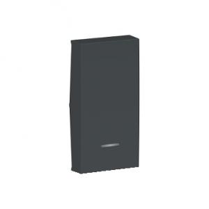 Unica enjoliveur interrupteur ou bouton-poussoir lumineux 1 mod Anthrac SCHNEIDER NU910054N 2