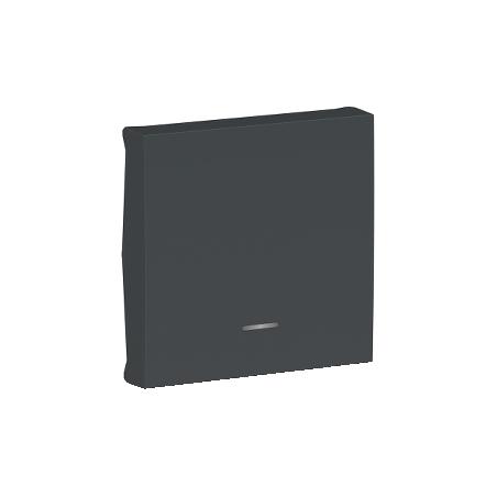 Unica enjoliveur interrupteur ou bouton-poussoir lumineux 2 mod Anthracite SCHNEIDER NU920054N