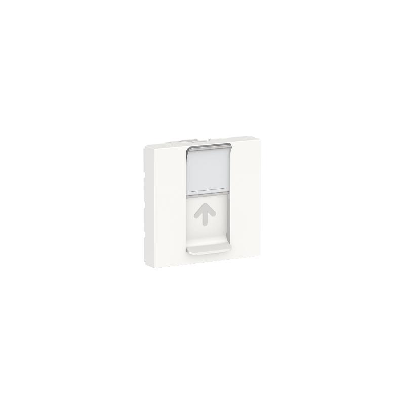 Unica prise pour 1 RJ45 S-One 2 mod Blanc méca seul SCHNEIDER NU941118