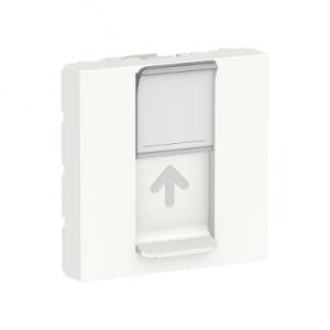 Unica prise pour 1 RJ45 S-One spéciale goulotte 2 mod Blanc méca seul SCHNEIDER NU941118T 2