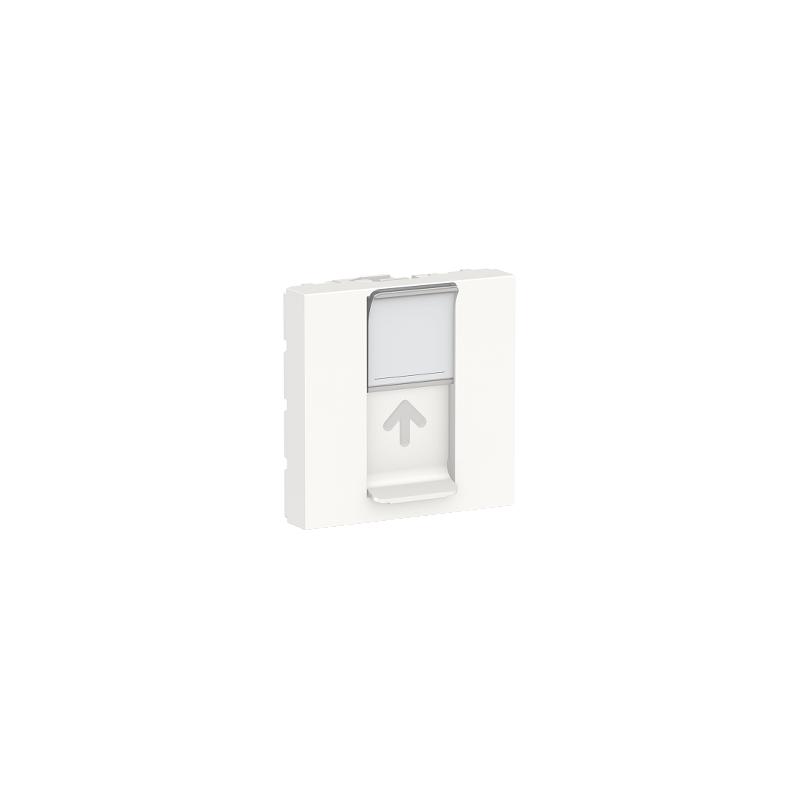 Unica prise pour 1 RJ45 S-One spéciale goulotte 2 mod Blanc méca seul SCHNEIDER NU941118T